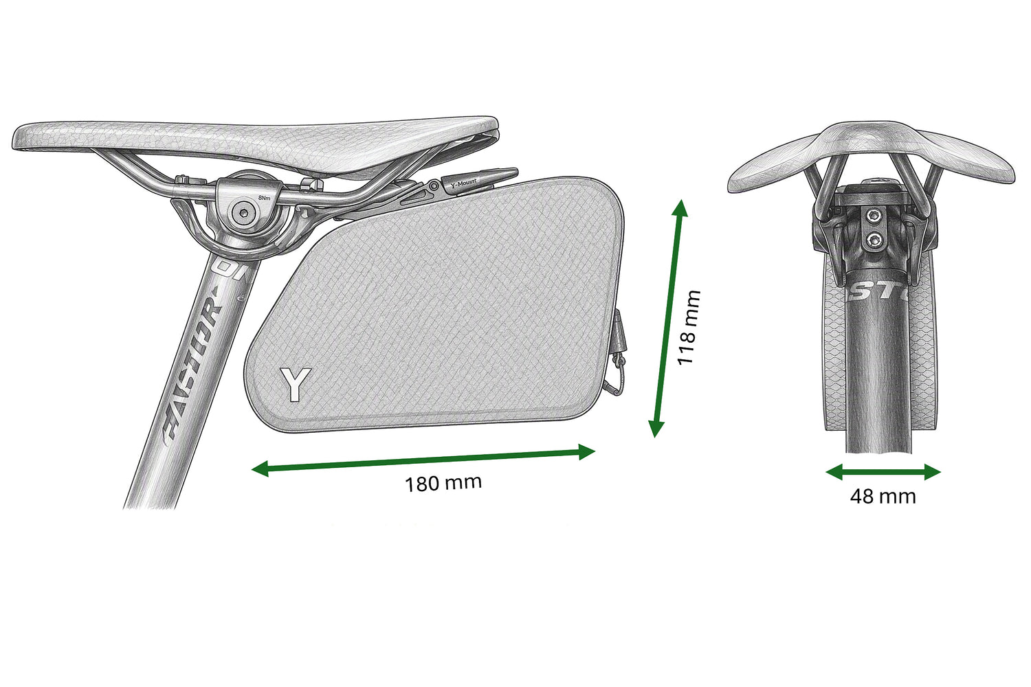 Saddlebag 1l Quick Release